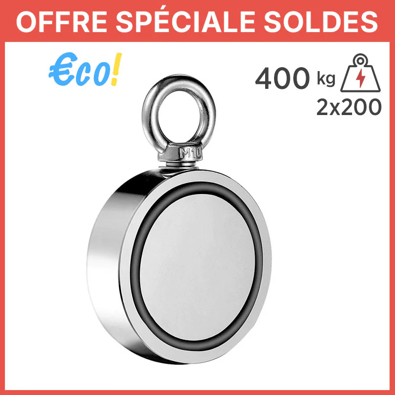 Aimant Néodyme double face-400 kg - Image 4